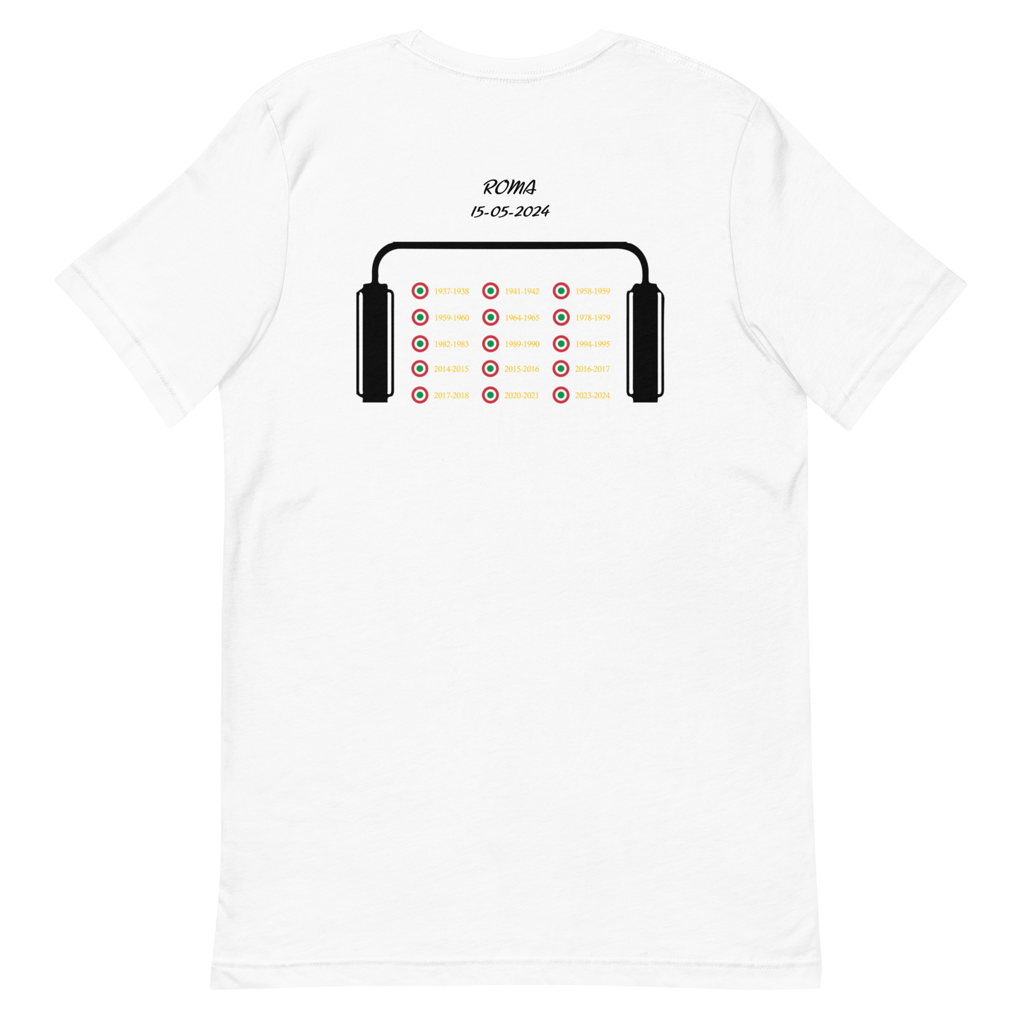 15th Italian Cup Tee White Unisex