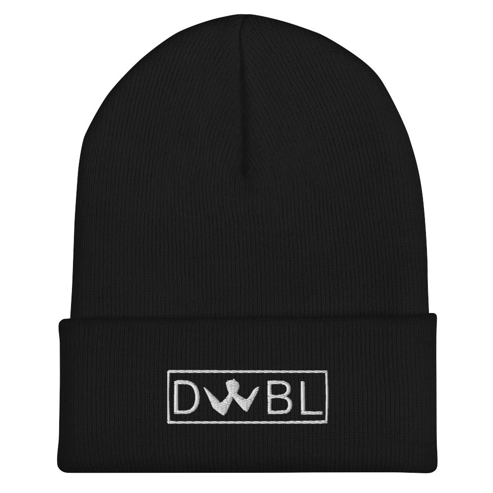 Cuffed Beanie "DWBL" White Logo Unisex