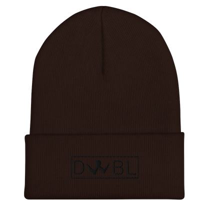 Cuffed Beanie "DWBL" Black Logo Unisex