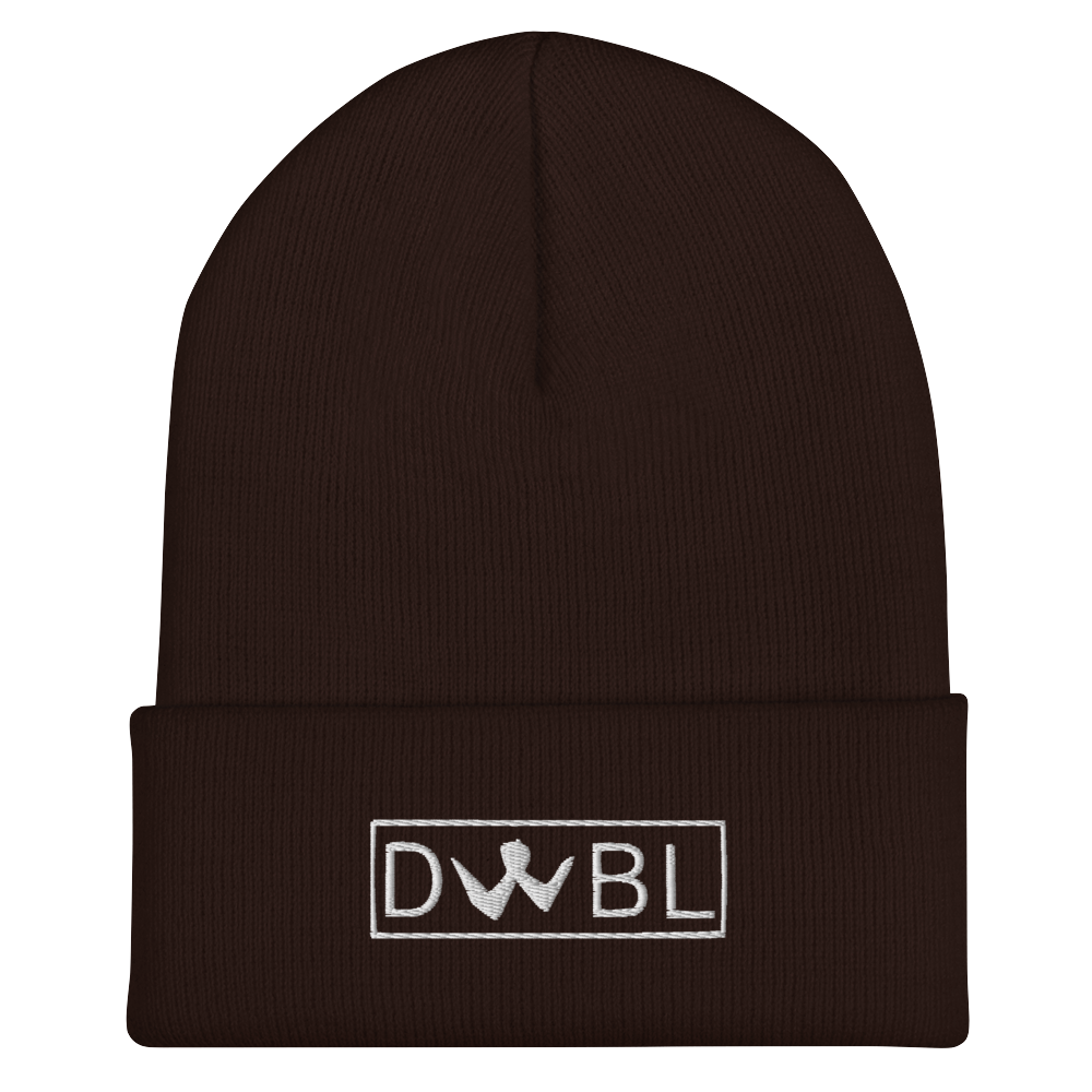 Cuffed Beanie "DWBL" White Logo Unisex