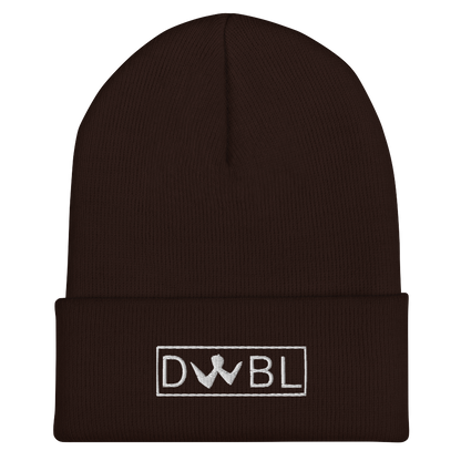 Cuffed Beanie "DWBL" White Logo Unisex