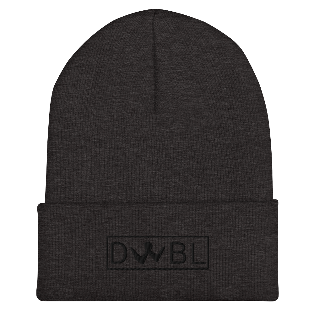 Cuffed Beanie "DWBL" Black Logo Unisex