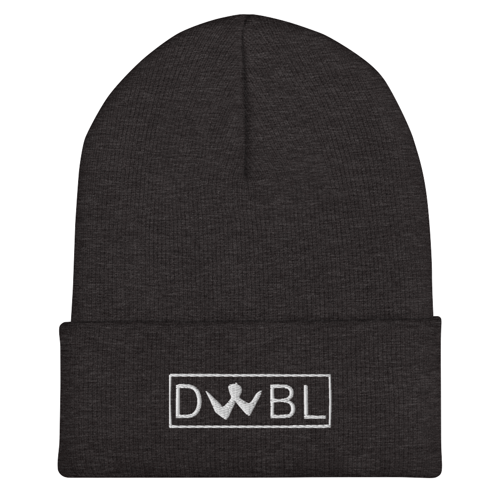 Cuffed Beanie "DWBL" White Logo Unisex