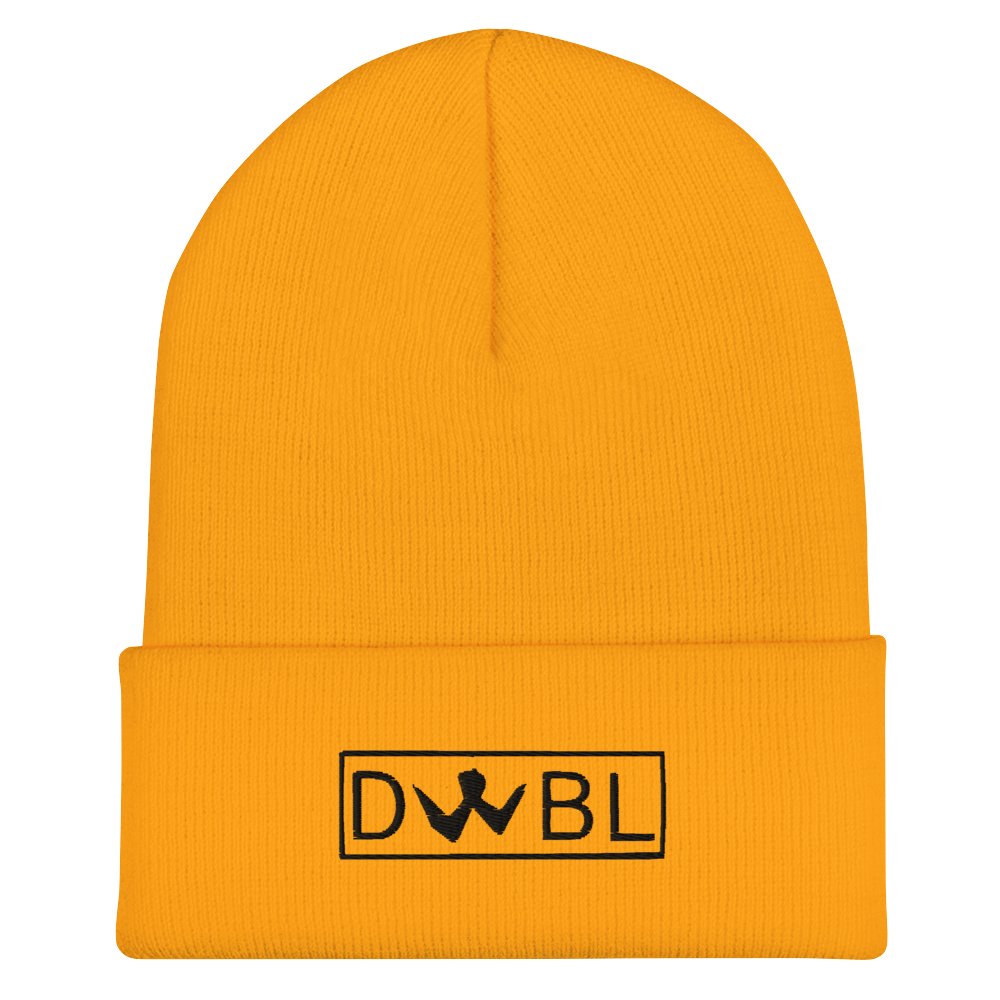 Cuffed Beanie "DWBL" Black Logo Unisex