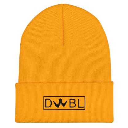 Cuffed Beanie "DWBL" Black Logo Unisex