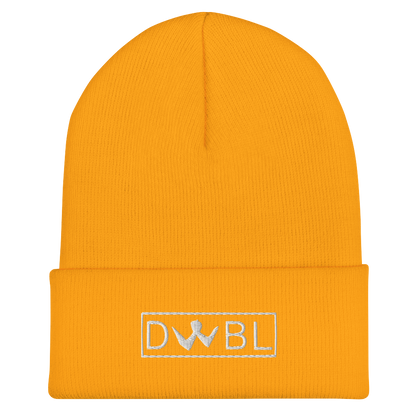 Cuffed Beanie "DWBL" White Logo Unisex