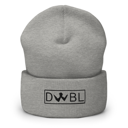 Cuffed Beanie "DWBL" Black Logo Unisex