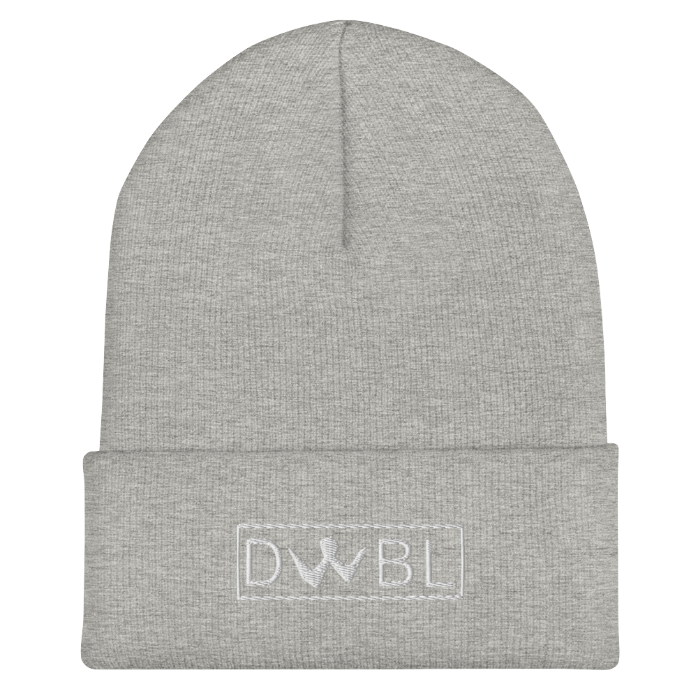 Cuffed Beanie "DWBL" White Logo Unisex