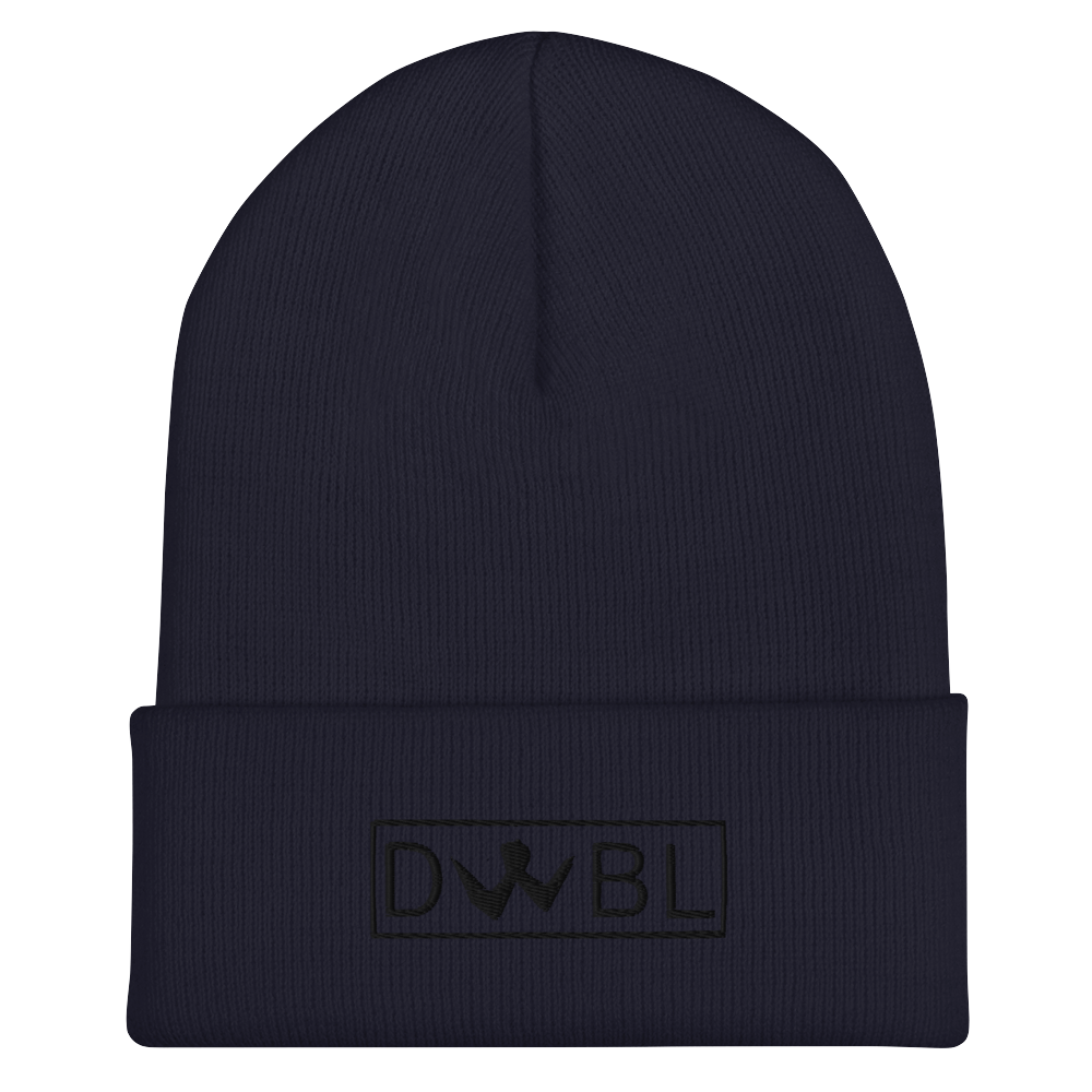 Cuffed Beanie "DWBL" Black Logo Unisex