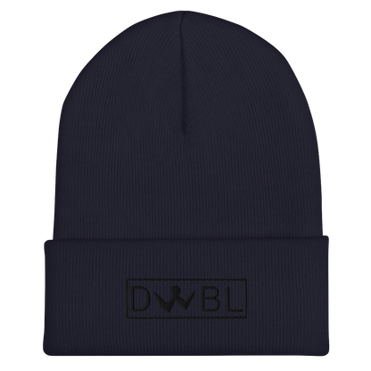 Cuffed Beanie "DWBL" Black Logo Unisex