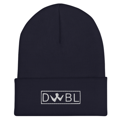 Cuffed Beanie "DWBL" White Logo Unisex