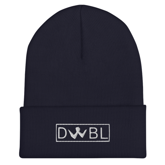 Cuffed Beanie "DWBL" White Logo Unisex