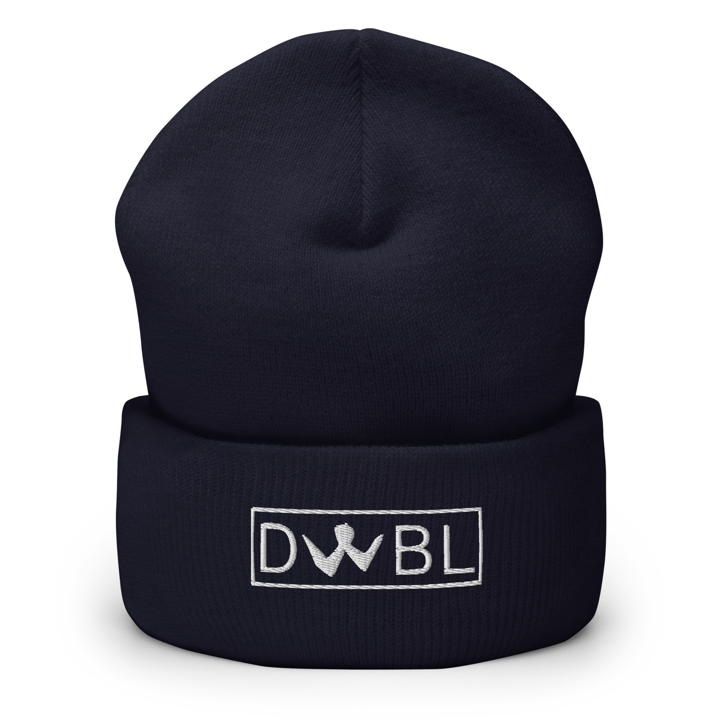 Cuffed Beanie "DWBL" White Logo Unisex