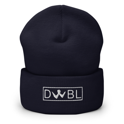 Cuffed Beanie "DWBL" White Logo Unisex