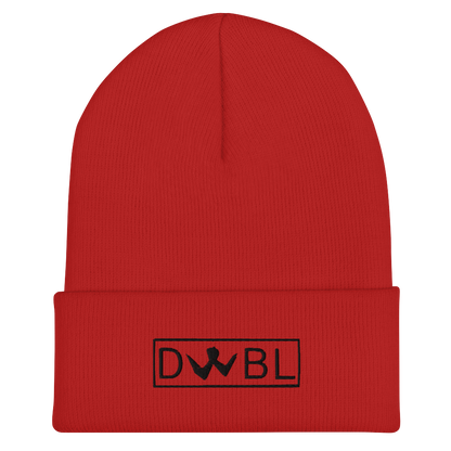 Cuffed Beanie "DWBL" Black Logo Unisex