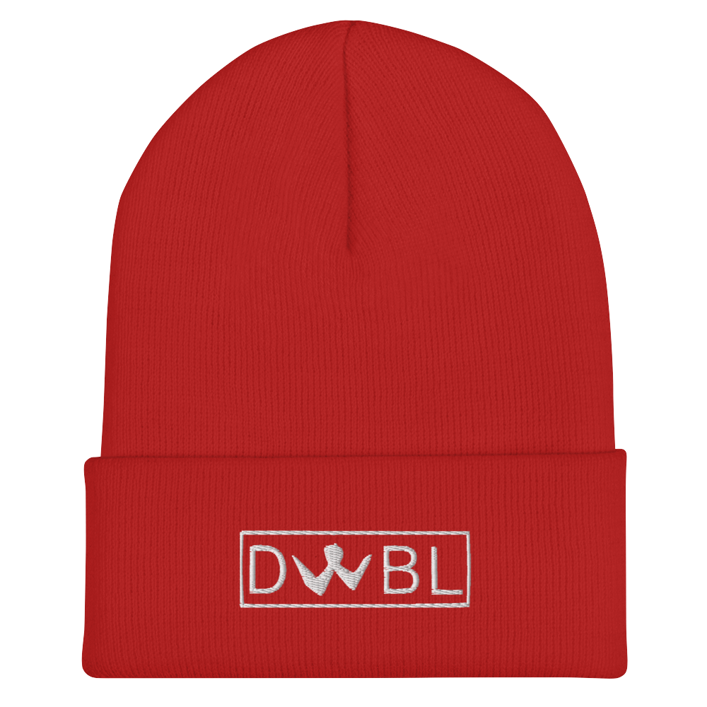 Cuffed Beanie "DWBL" White Logo Unisex