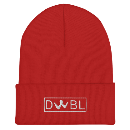 Cuffed Beanie "DWBL" White Logo Unisex