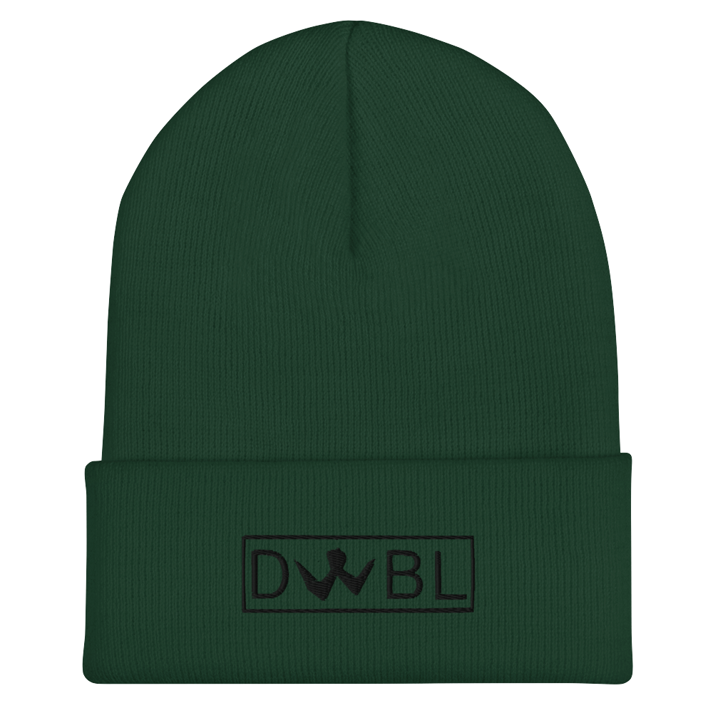 Cuffed Beanie "DWBL" Black Logo Unisex