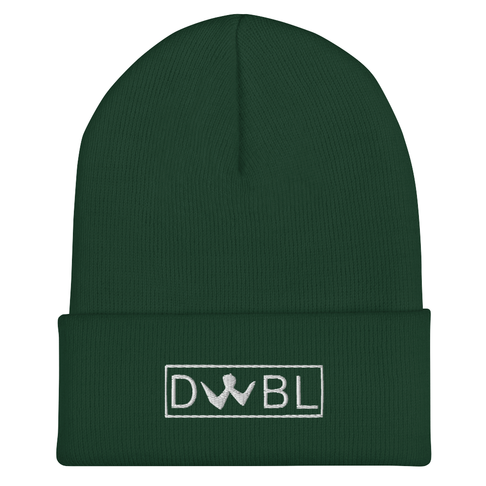 Cuffed Beanie "DWBL" White Logo Unisex