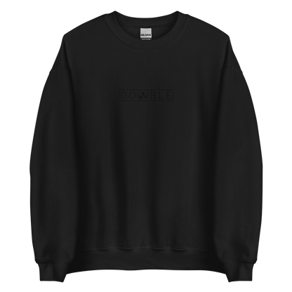 Brotherhood Sweatshirt "DOWBLE" Black Logo Ricamo Unisex