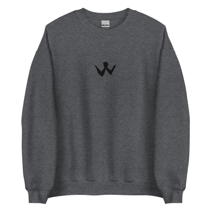 Brotherhood Sweatshirt "W" Black Logo Ricamo Unisex