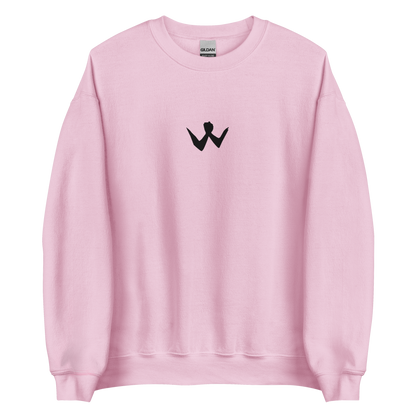 Brotherhood Sweatshirt "W" Black Logo Ricamo Unisex