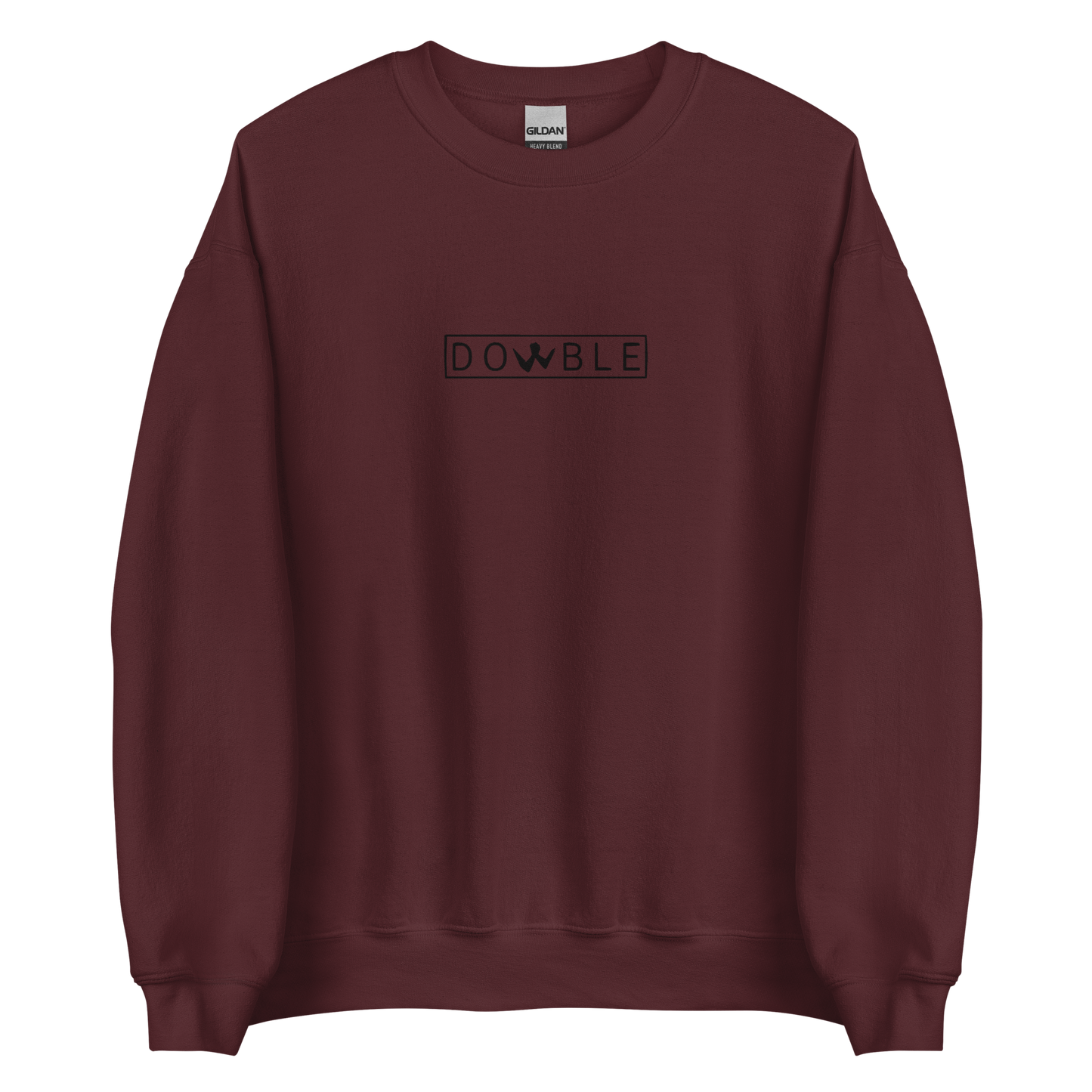 Brotherhood Sweatshirt "DOWBLE" Black Logo Ricamo Unisex