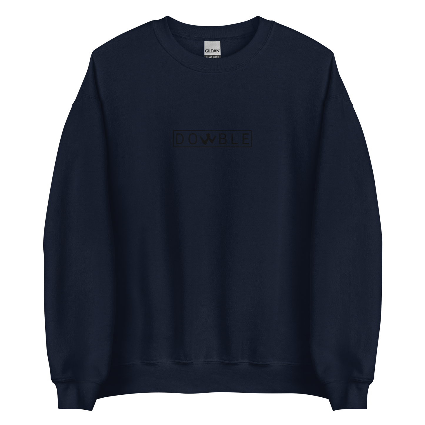 Brotherhood Sweatshirt "DOWBLE" Black Logo Ricamo Unisex