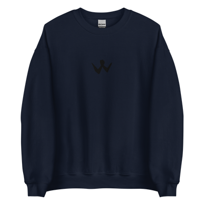 Brotherhood Sweatshirt "W" Black Logo Ricamo Unisex