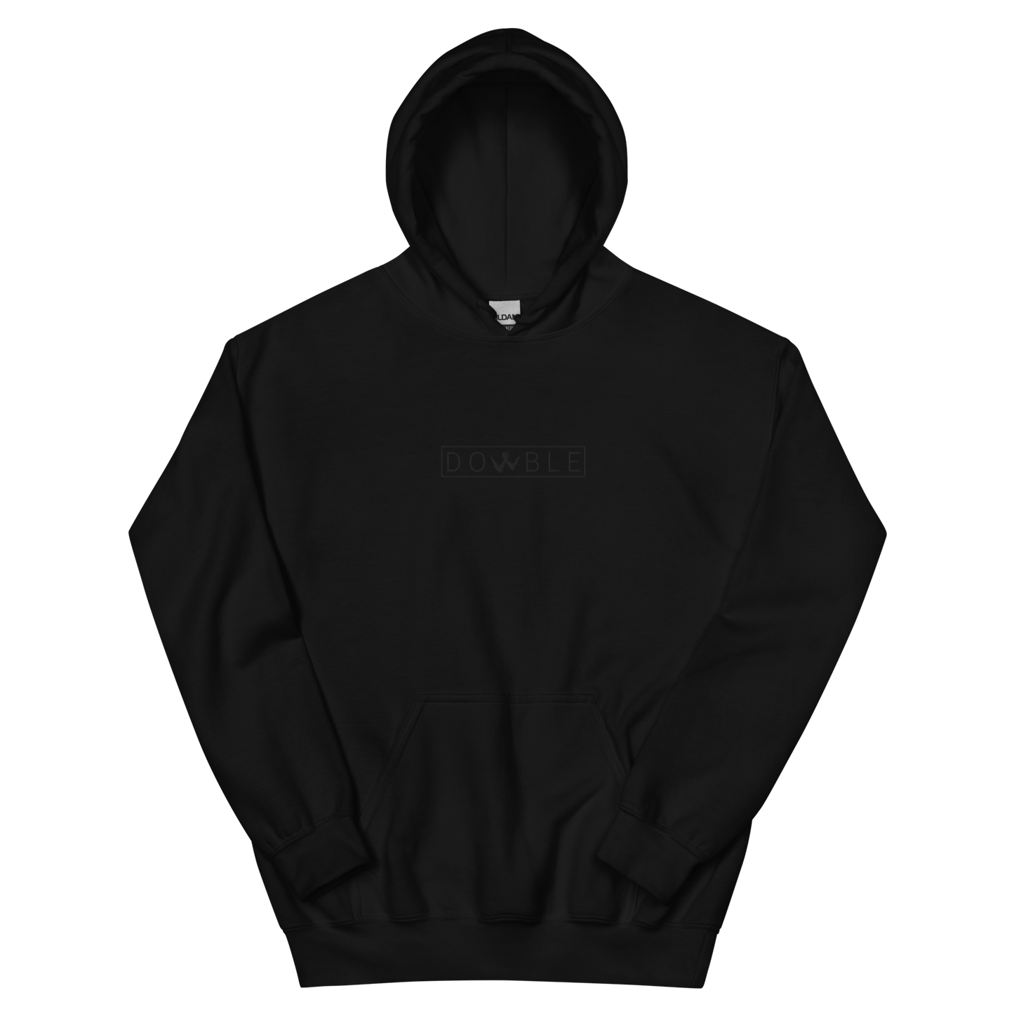 Brotherhood Hoodie "DOWBLE" Black Logo Ricamo Unisex