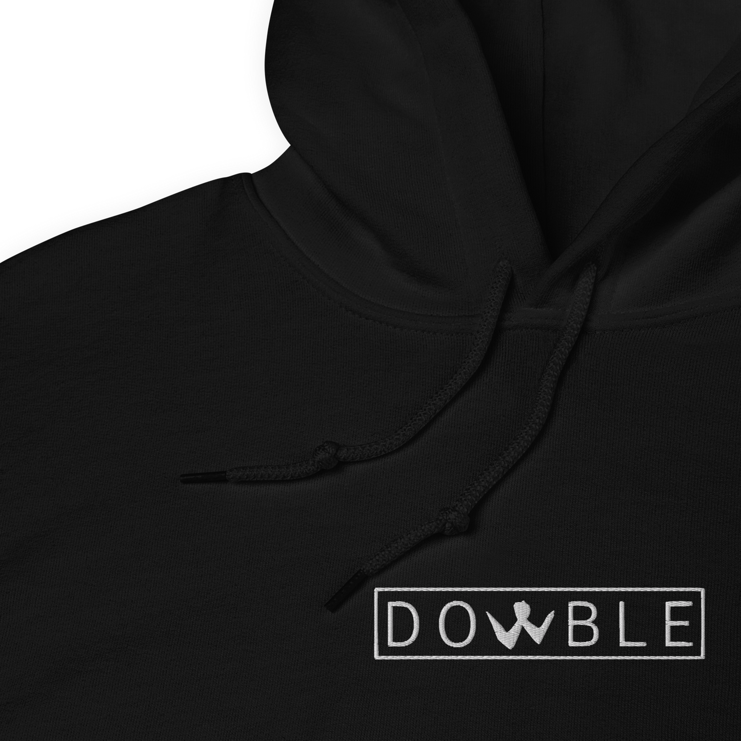 Brotherhood Hoodie "DOWBLE" White Logo Ricamo Unisex