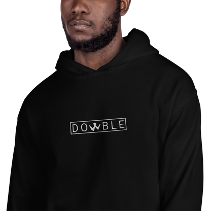 Brotherhood Hoodie "DOWBLE" White Logo Ricamo Unisex