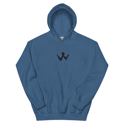 Brotherhood Hoodie "W" Black Logo Ricamo Unisex