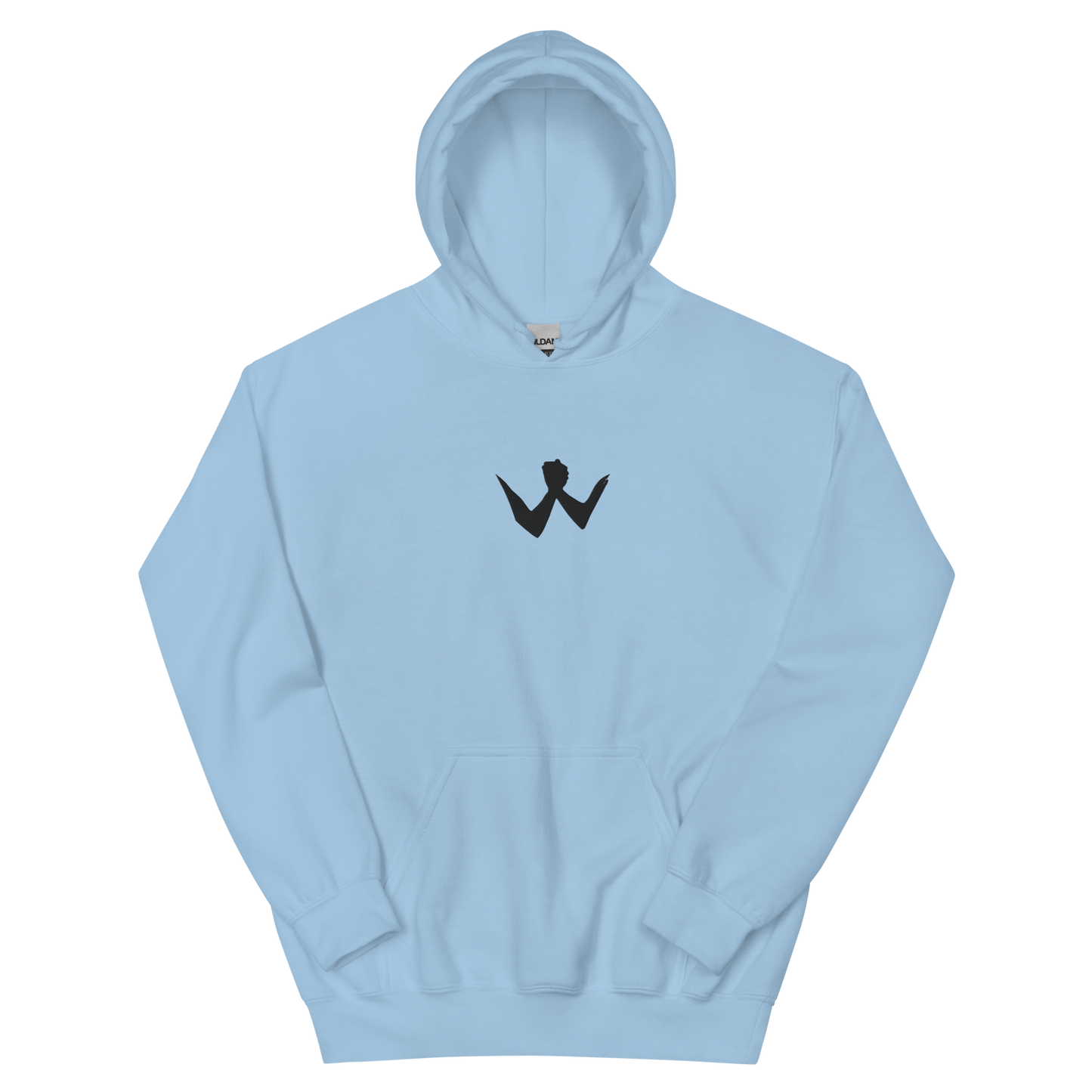 Brotherhood Hoodie "W" Black Logo Ricamo Unisex