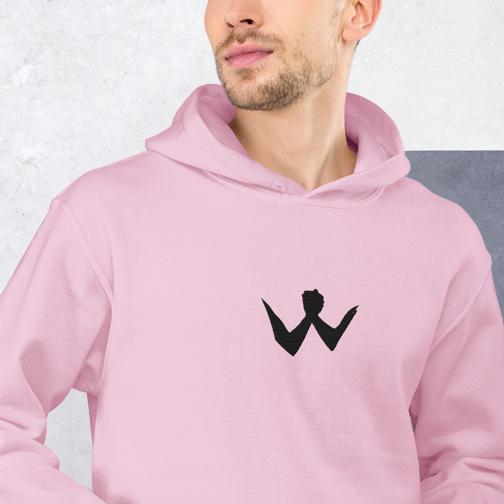 Brotherhood Hoodie "W" Black Logo Ricamo Unisex