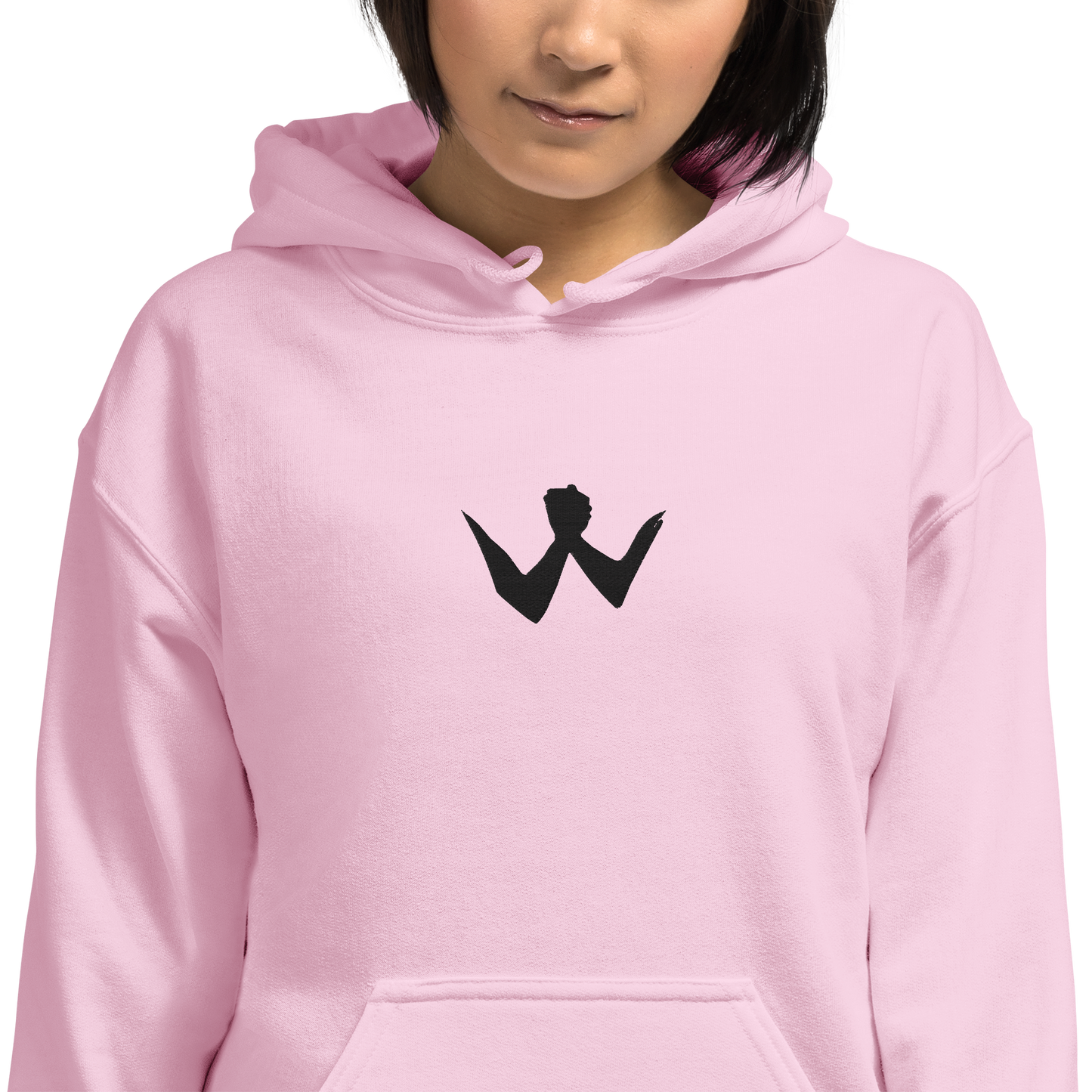 Brotherhood Hoodie "W" Black Logo Ricamo Unisex