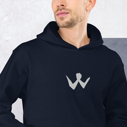 Brotherhood Hoodie "W" White Logo Ricamo Unisex