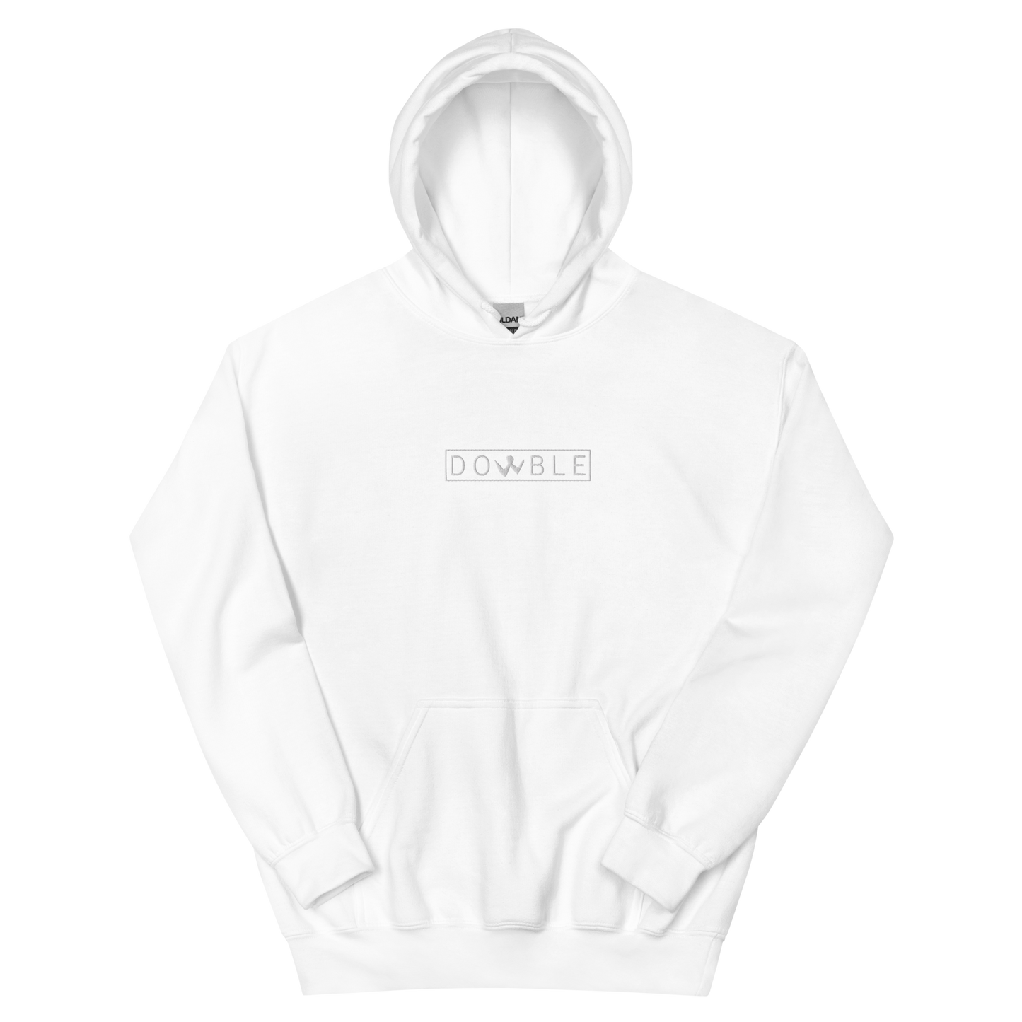 Brotherhood Hoodie "DOWBLE" White Logo Ricamo Unisex