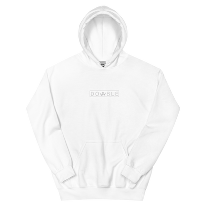 Brotherhood Hoodie "DOWBLE" White Logo Ricamo Unisex